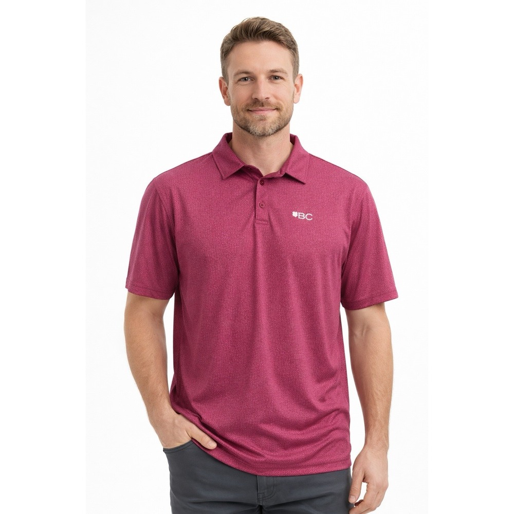 Black Clover Golf Polo Shirt Men's Size Xxl Short‎ Sleeve Pink Live Lucky